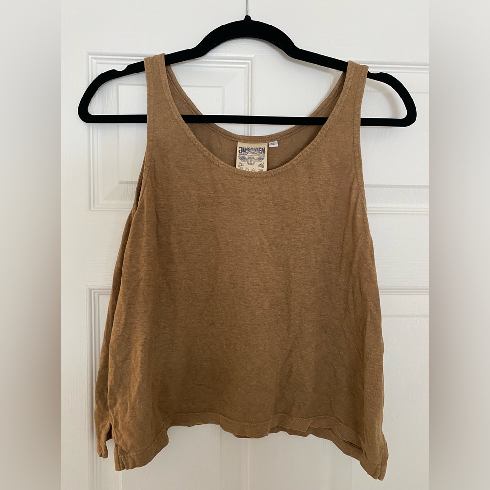 Jungmaven cropped hemp tank top